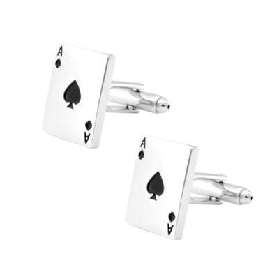 Manžetové knoflíčky - Poker eso (Ace)