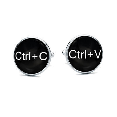 Manžetové knoflíčky CTRL-C a CTRL-V - 1
