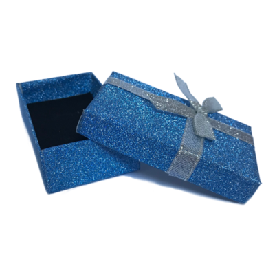 Dárková krabička dárková papírová modrá - 2